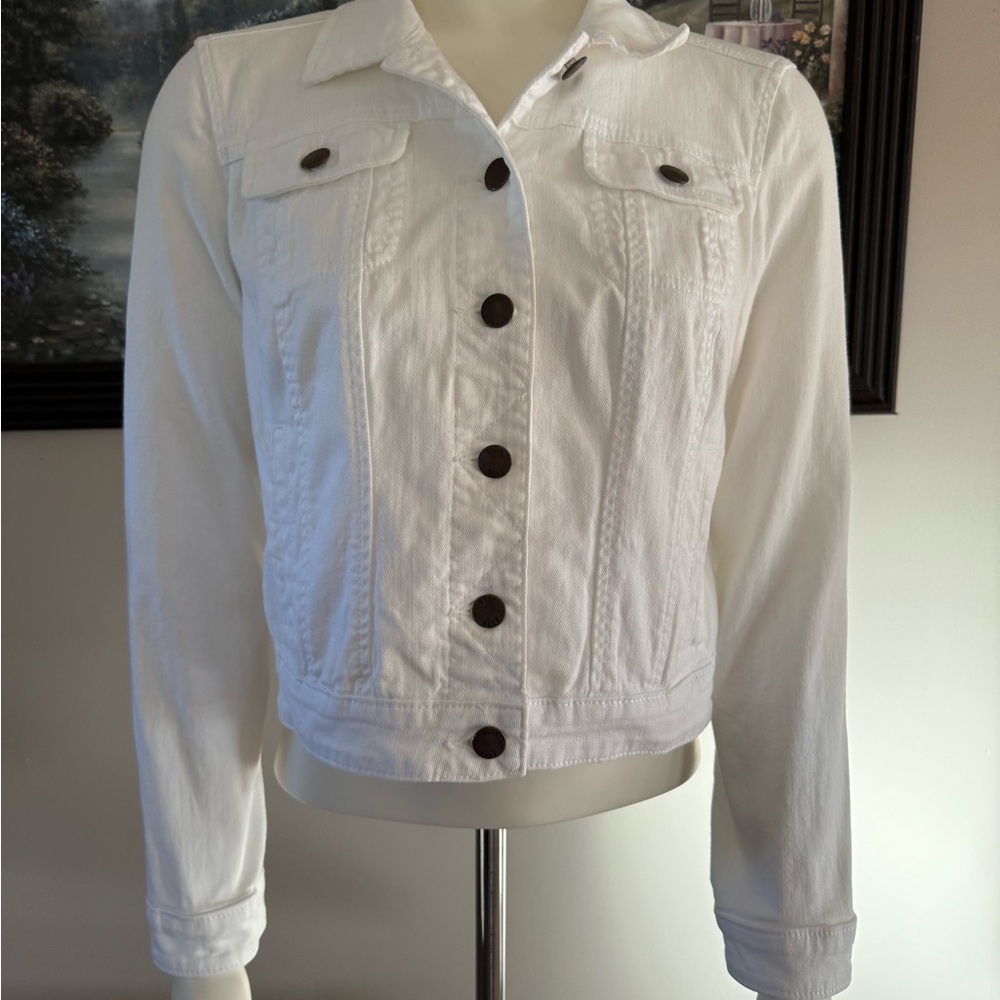 Elle white Jean Jacket